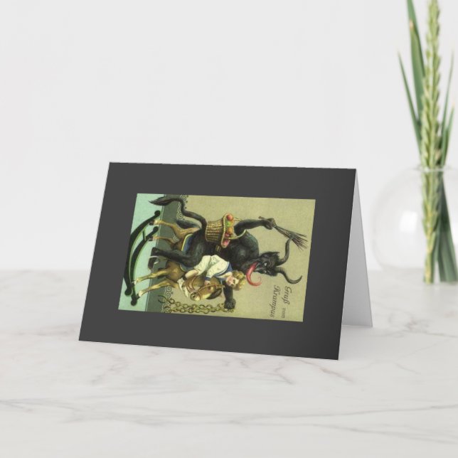 Gruss Vom Krampus Helgkort (Framsida)