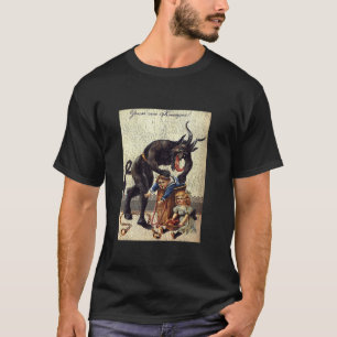 Gruss Vom Krampus Horror jul Art Creepy Evil T Shirt