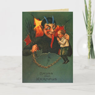 Gruss Vom Krampus jul Helgkort