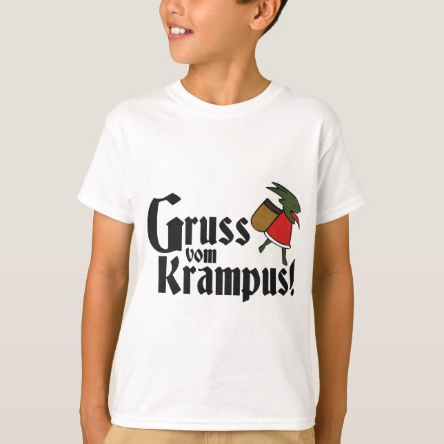 Gruss Vom Krampus T-shirt (Framsida)