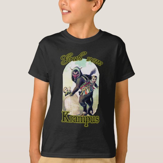 Gruß vom Krampus Tee Shirt (Framsida)