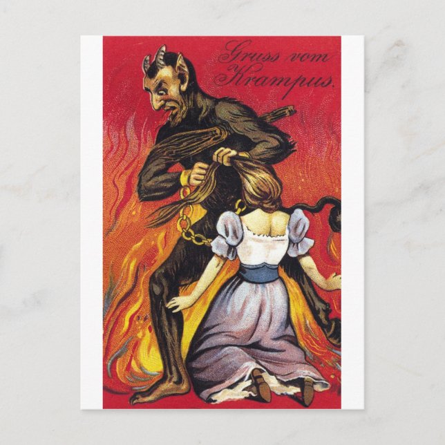 Gruss Vom Krampus Vykort (Framsida)