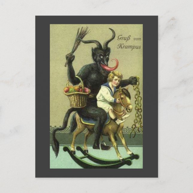 Gruss Vom Krampus Vykort (Framsida)