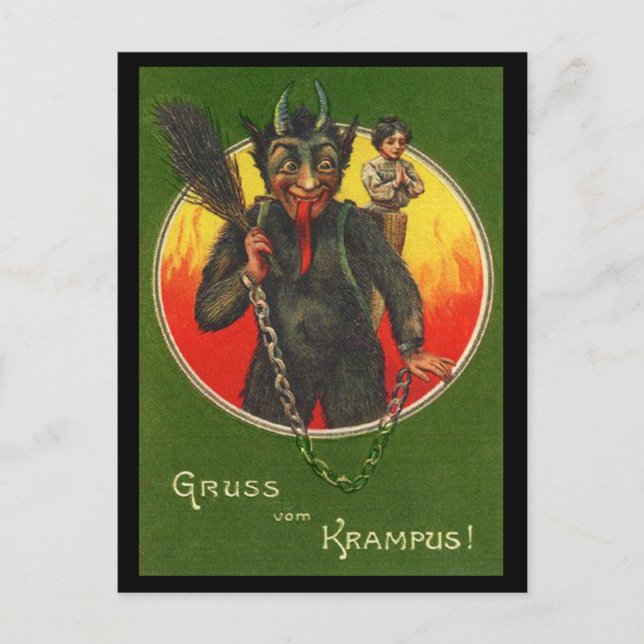 Gruss Vom Krampus vykort (Framsida)