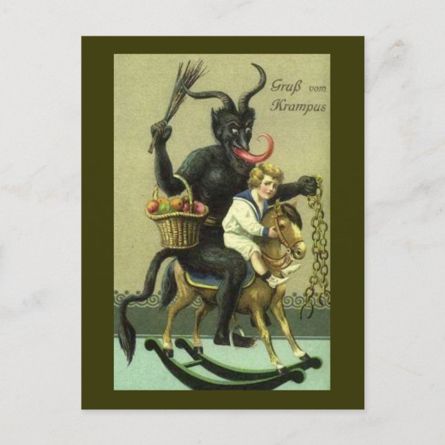 Gruss Vom Krampus Vykort (Framsida)
