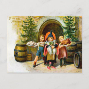 Gruss von Munchen, Tyskland, jul 1907 Helg Vykort
