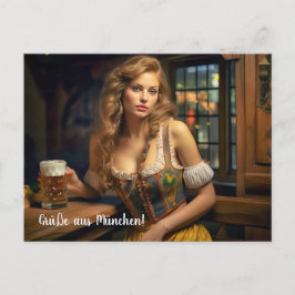 Grüße aus München! Bierzeltstimmung Vykort