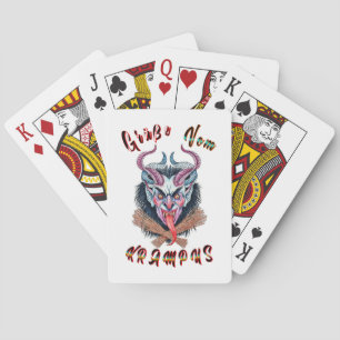 Grüße Vom Krampus Yule Djävulen December Krampunac Casinokort