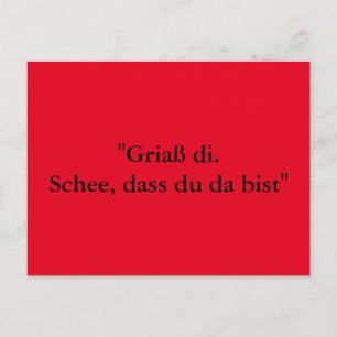 Grußkarte aus Bayern Vykort
