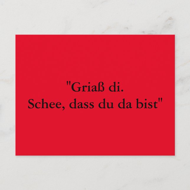 Grußkarte aus Bayern Vykort (Framsida)