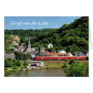 Grußkarte Balduinstein im Lahntal Hälsningskort