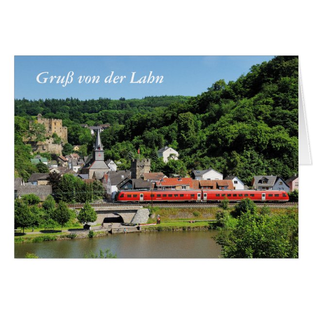Grußkarte Balduinstein im Lahntal Hälsningskort (Framsidan Horizontal)