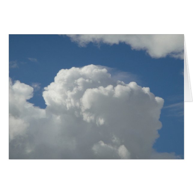 Grusskarte Cumuluswolke, filt Hälsningskort (Framsidan Horizontal)