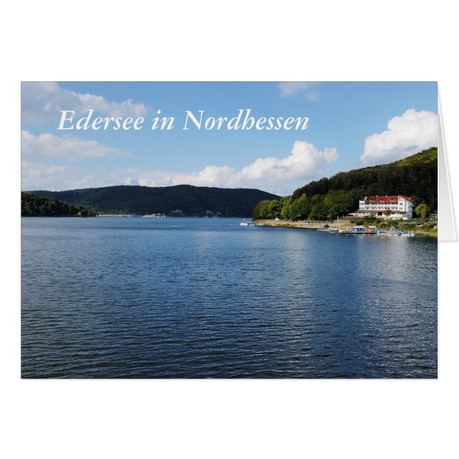 Grußkarte Edersee i Nordhessen Hälsningskort (Framsidan Horizontal)