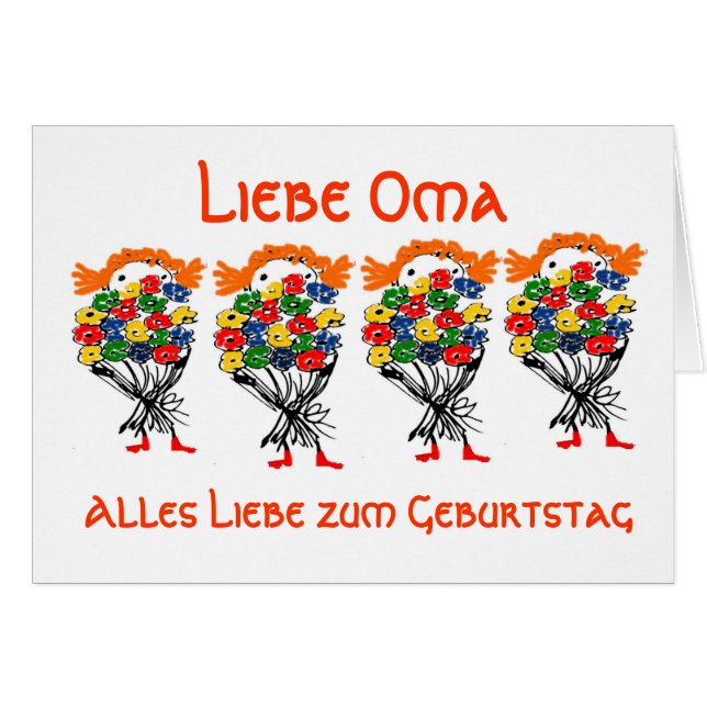 Grußkarte zum Geburtstag Hälsningskort (Framsidan Horizontal)