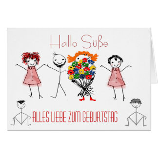 Grußkarte zum Geburtstag Hälsningskort