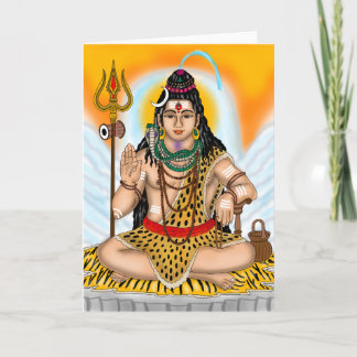 Grußkort för Lord Shiva Kort
