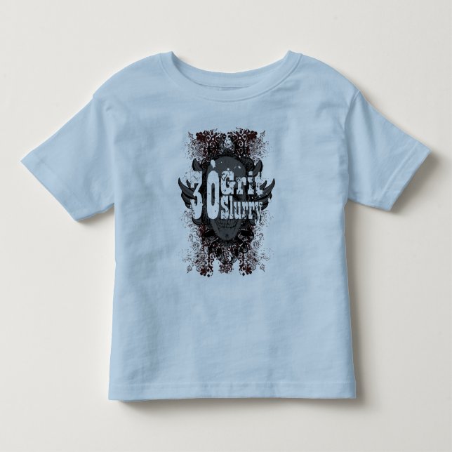 Grusslam för småbarn 30 med rött tee shirt (Framsida)