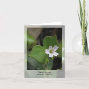 Gruvarbetare grönsallat - infödda Notecard Kort