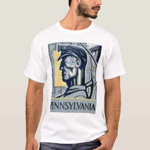 Gruvarbetare i Pennsylvania 1937 WPA Tee Shirt