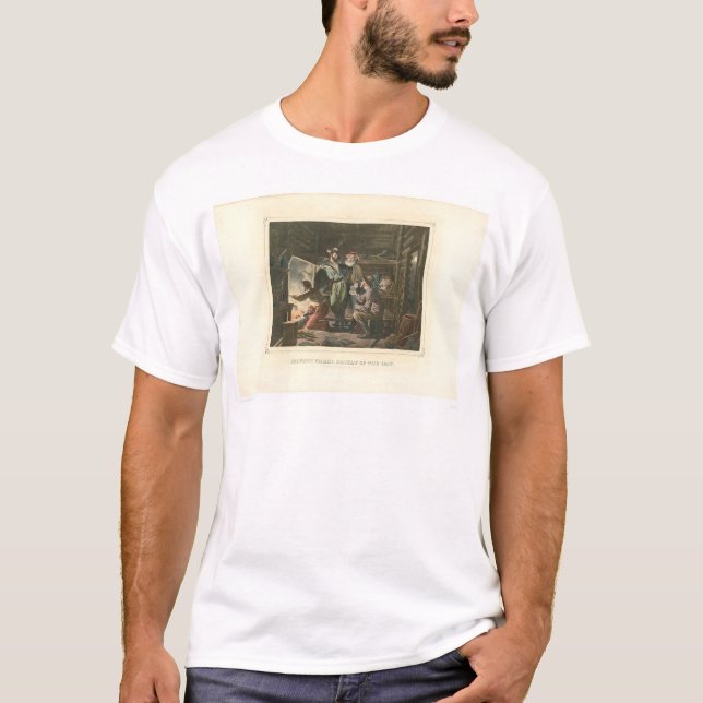 Gruvarbetare kabin, resultat av dagen (0155A) T-shirt (Framsida)