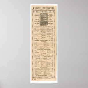 Gruvarbetare restaurangmeny (1083A) Poster