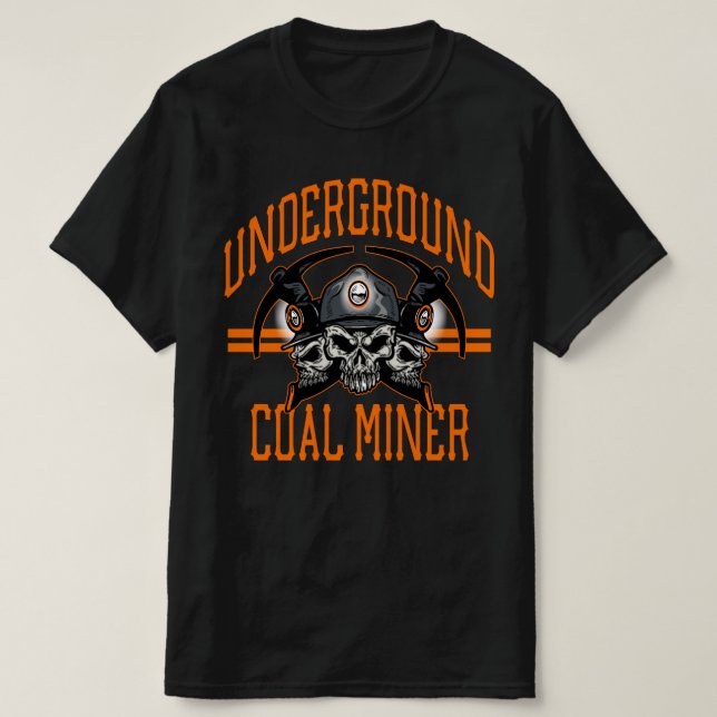 GRUVARBETARE UNDER JORD T SHIRT (Design framsida)