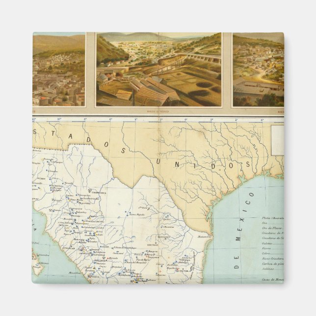 Gruvdrift i Mexiko Magnet (Framsidan)