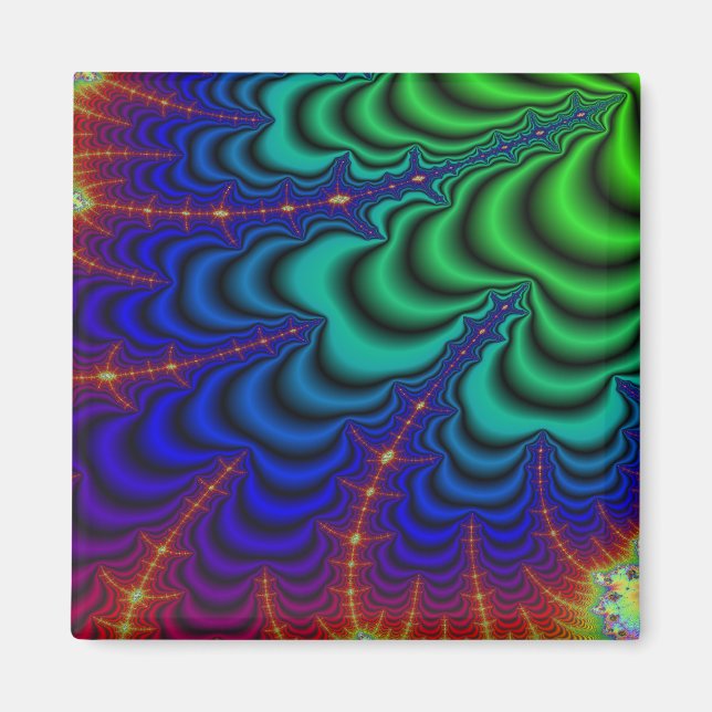 Gruvhål Fractal Space Tube Magnet (Framsidan)