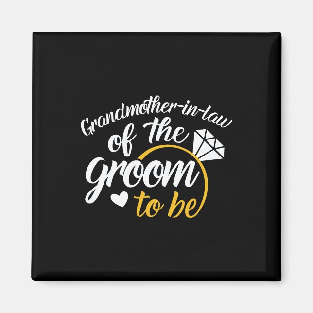 Gruvmormor i Groom-to-be Big Bröllop Magnet (Framsidan)