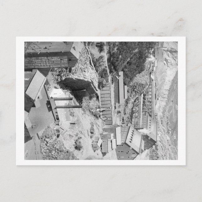 Gruvor och Mills i Terraville Photograph Vykort (Framsida)