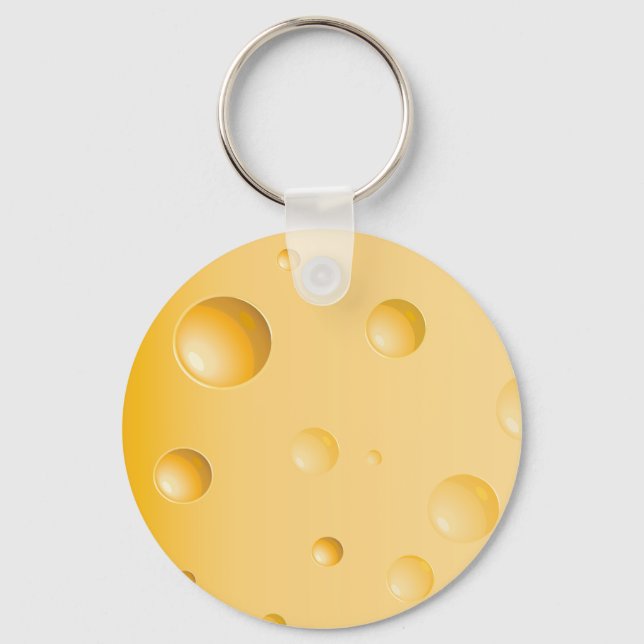 Gruyere Cheese Keychain Nyckelring (Framsida)