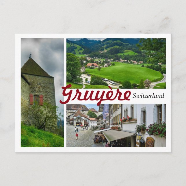 Gruyère Schweiz vykort (Framsida)