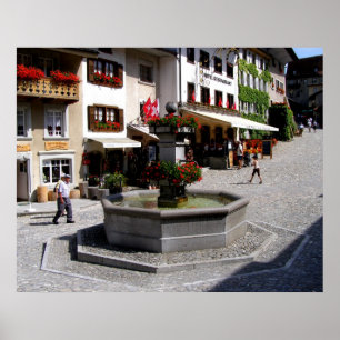 Gruyeres i Schweiz Poster