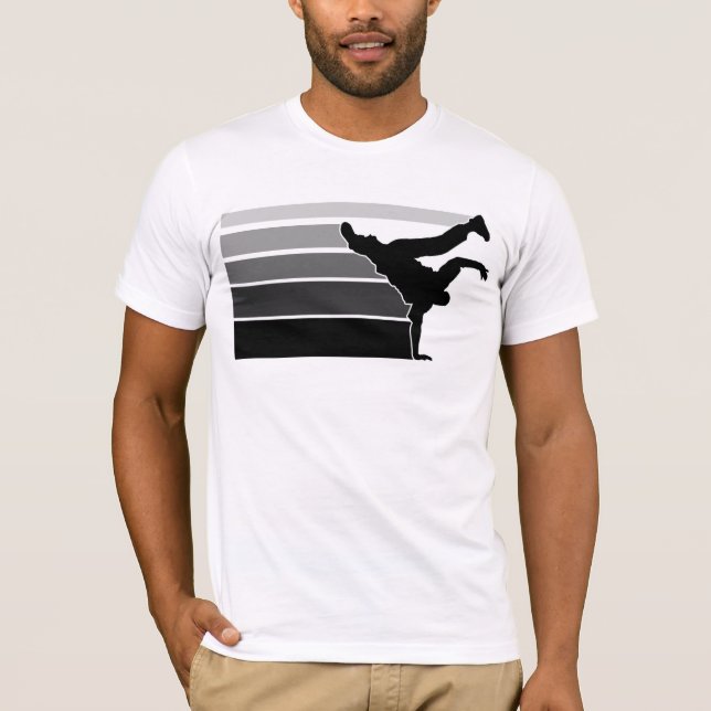 Gry blk för BBOY-lutning Tee Shirt (Framsida)