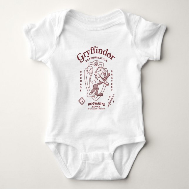 GRYFFINDOR™ Beslutsamhet Mod Courage Vapen T Shirt (Framsida)