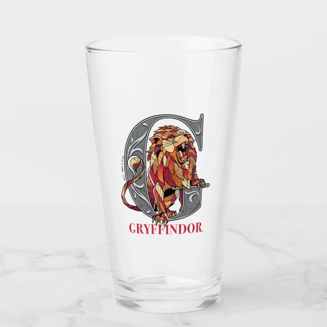 GRYFFINDOR™ Crosshatched Emblem Glaskopp (Framsida)
