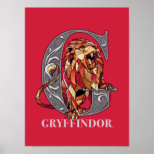 GRYFFINDOR™ Crosshatched Emblem Poster