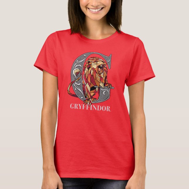 GRYFFINDOR™ Crosshatched Emblem T Shirt (Framsida)