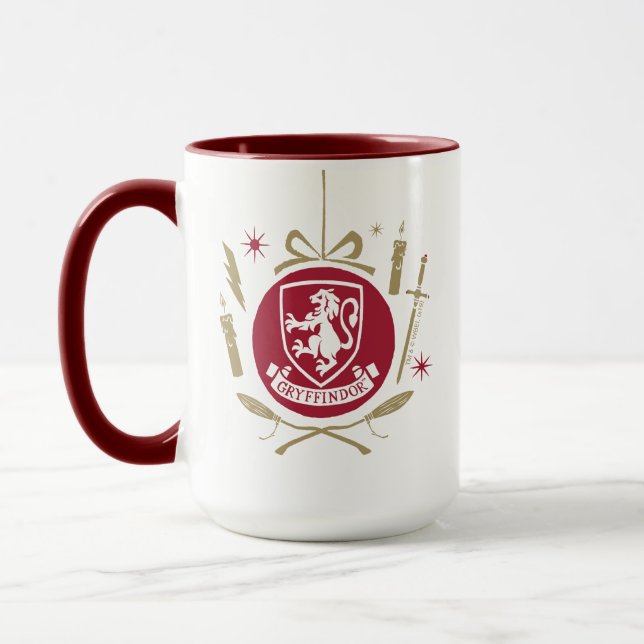 GRYFFINDOR™ Helgdag Bauble Graphic Mugg (Vänster)