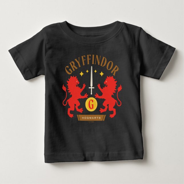 GRYFFINDOR™ House Double Lion Sword Graphic T Shirt (Framsida)
