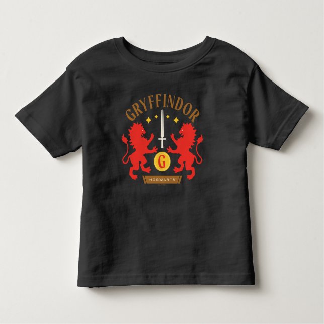 GRYFFINDOR™ House Double Lion Sword Graphic T Shirt (Framsida)
