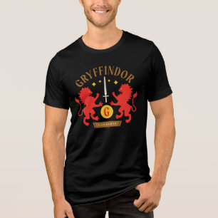 GRYFFINDOR™ House Dubbel Lejon Svärd Grafik T Shirt