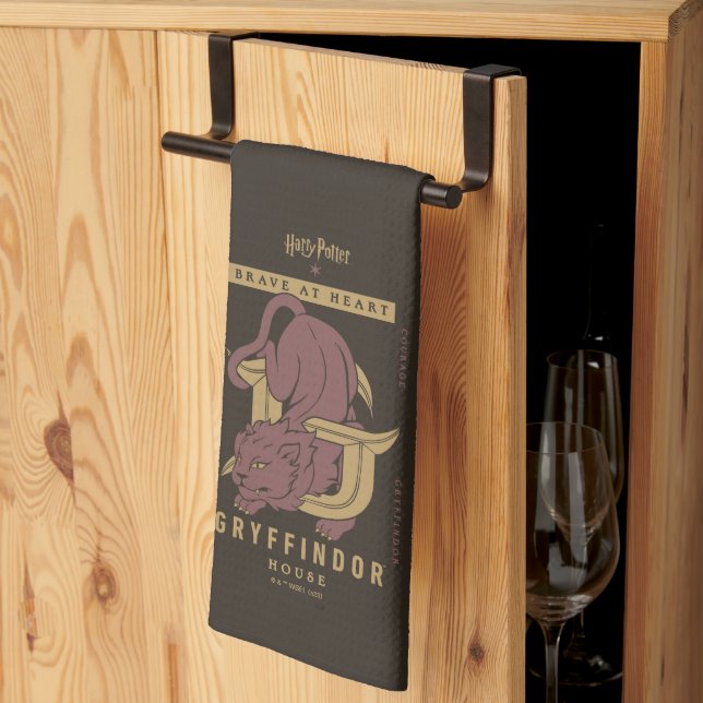 GRYFFINDOR™ House Modigt i hjärtat Kökshandduk (Thirds Fold)