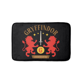 GRYFFINDOR™ Hus Dubbel Lejon Svärd Grafik Badrumsmatta