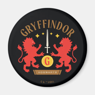GRYFFINDOR™ Hus Dubbel Lejon Svärd Grafik Magnet