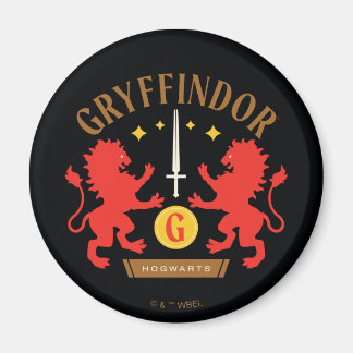 GRYFFINDOR™ Hus Dubbel Lejon Svärd Grafik Magnet