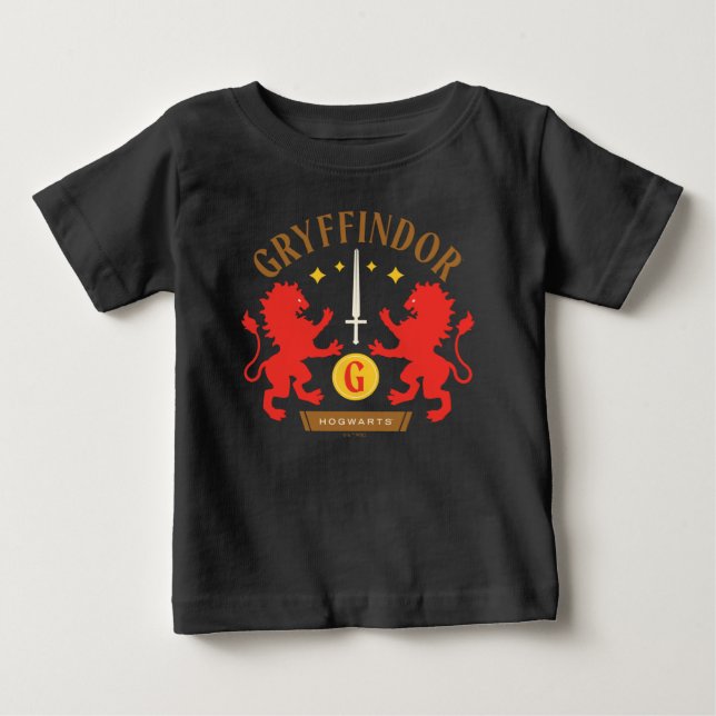 GRYFFINDOR™ Hus Dubbel Lejon Svärd Grafik T Shirt (Framsida)