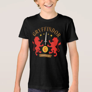 GRYFFINDOR™ Hus Dubbel Lejon Svärd Grafik T Shirt