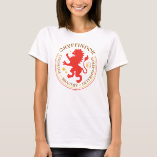 GRYFFINDOR™ Röd Lejon Hus Stolt Märke T Shirt